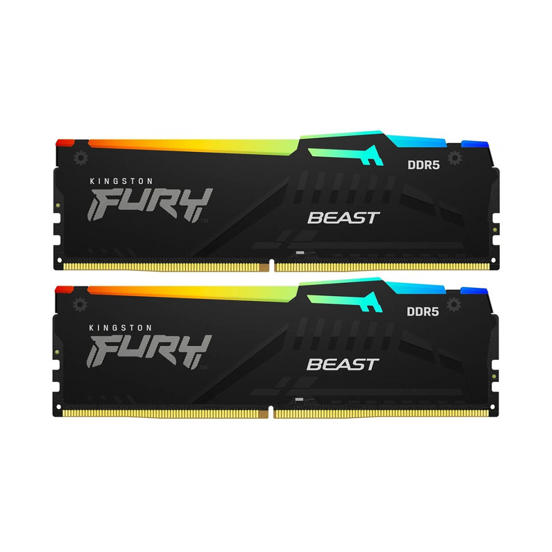 Комплект модулей памяти Kingston FURY Beast RGB KF560C36BBE2AK2-32 DDR5 32GB (Kit 2x16GB) 6000MHz