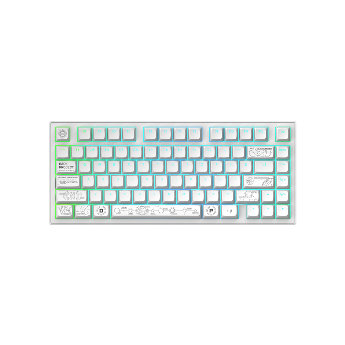 Клавиатура Dark Project ALU81A Terra Nova White