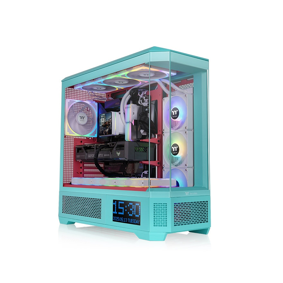 Компьютерный корпус Thermaltake View 600 TG Mint Strawberry без Б/П