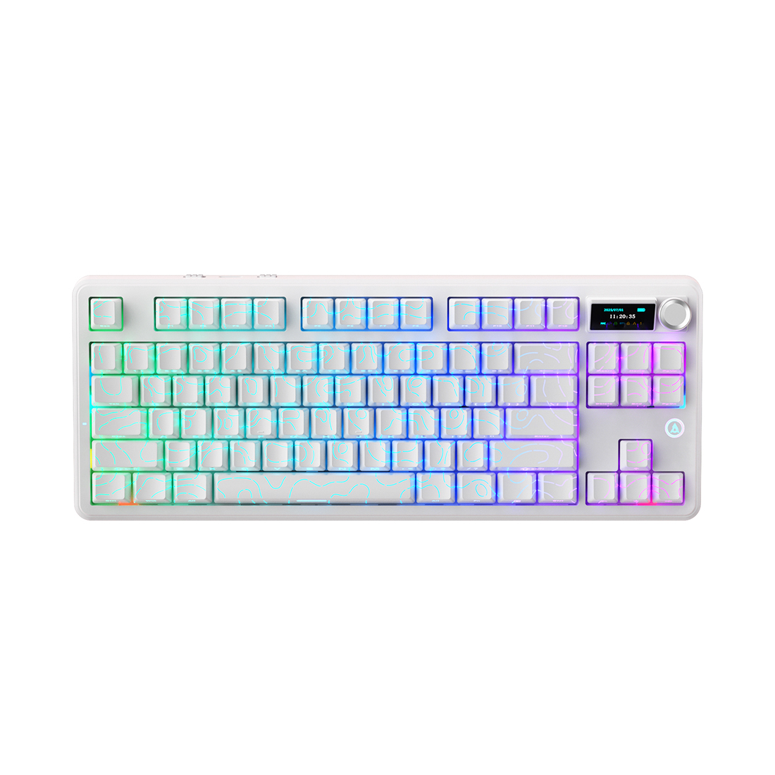 Клавиатура Ajazz MK87 Pro Peach Switch White